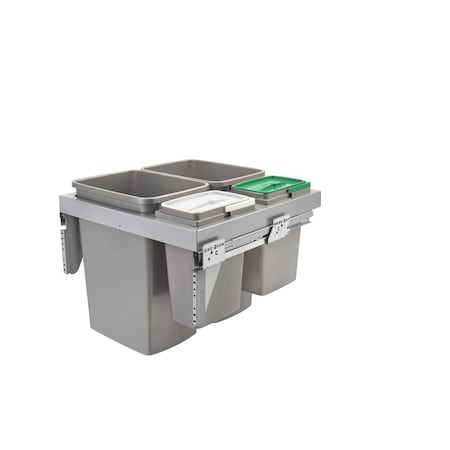 Rev-A-Shelf Steel, Gray, 22.13 in W, 18.81 in H, 21.65 in D, 21.65 in L, Gray 53TM-24GSCDM4-FL